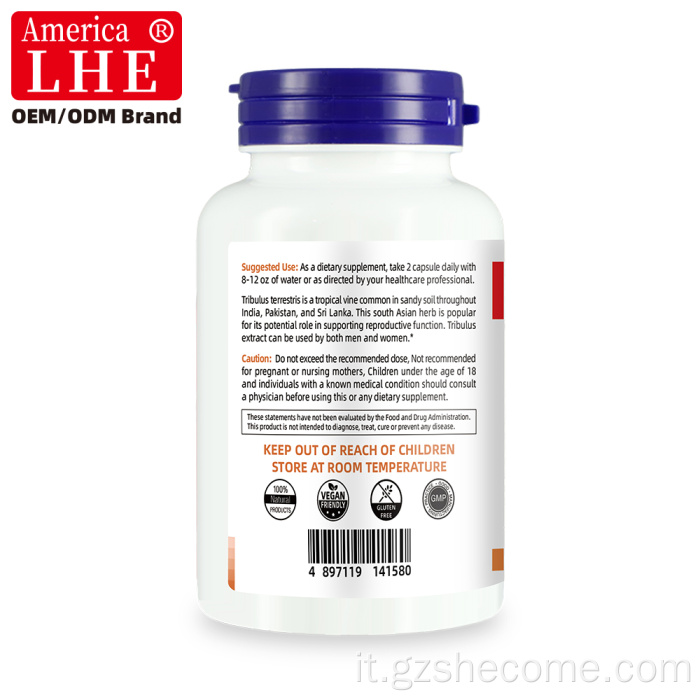 Shecome Tribulus Supplement for Men supporta l'integratore energetico